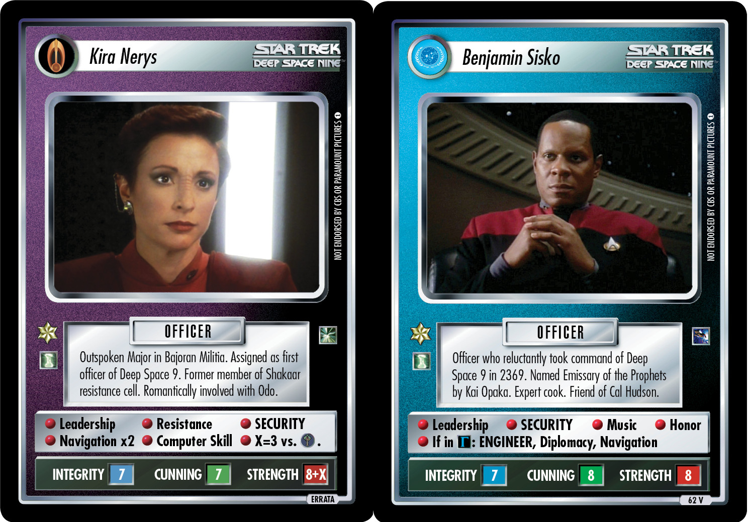 thumbnail image 2 of Star Trek CCG 2-Player Game – Klingon Set Of 4 Cards – Decipher – Near Mint 2 of 4